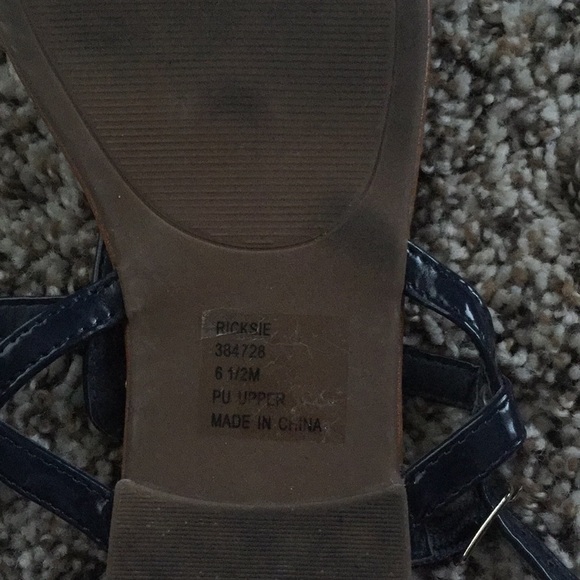 Rampage navy sandals size 6.5 - Picture 3 of 3